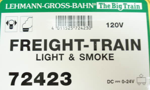 LGB 72423 Santa Fe G Gauge Steam Freight Starter Train Set with Light and Smoke