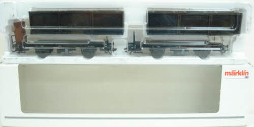 Marklin 48946 2 Flatcars w/ Coal Loads