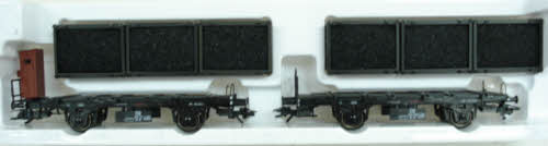 Marklin 48946 2 Flatcars w/ Coal Loads