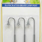 Model Power 6083 O/O27 Scale Gooseneck Lighted Lamp Posts (Set of 3)