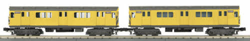 MTH 30-2728-3 O MTA R-12 Subway Add-On Non Powered Set (Set of 2)