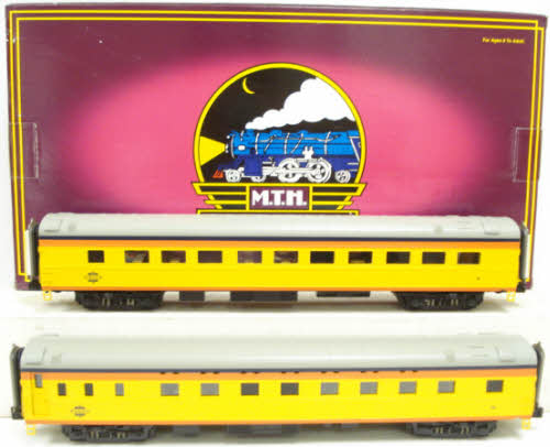 MTH 20-66098 O Chessie 70' Streamlined Slpr/Diner Passenger Car Set (Set of 5)