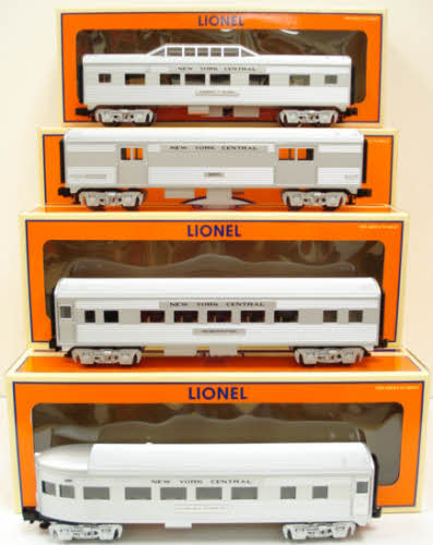 Lionel 6-15180 O Gauge New York Central Streamliner 4-Car Passenger Set