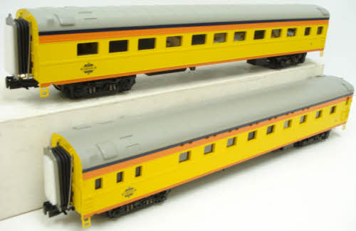 MTH 20-66098 O Chessie 70' Streamlined Slpr/Diner Passenger Car Set (Set of 5)