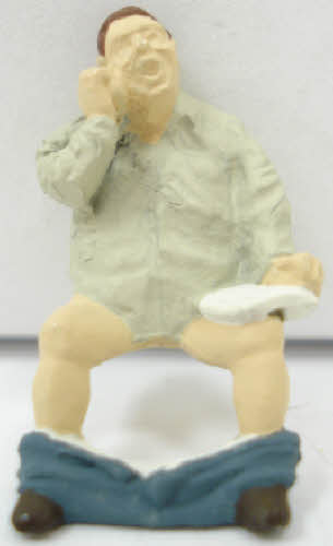 Arttista 1301 O Male Outhouse Occupant Pewter Figure