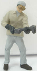 Arttista 1217 O Pewter Man Working w/ Acetylene Torch