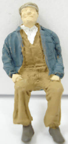Arttista 1119 O Scale Sitting Old Man Pewter Hand Painted Figure