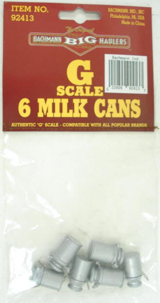 Bachmann 92413 G Milk Cans (Pack of 6)