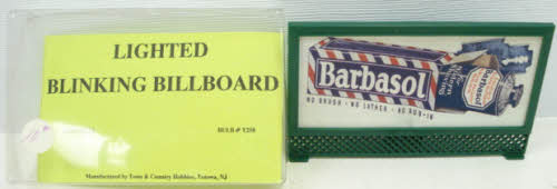 T&C Barbasol Lighted Blinking Billboard