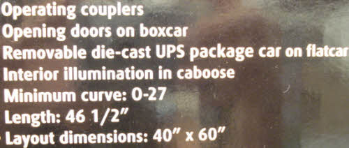 Lionel 6-30061 O Gauge UPS Centennial Steam Train Set