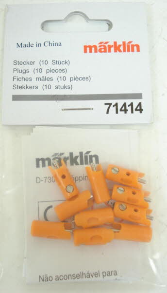 Marklin 71414 Orange Plugs (Pack of 10)