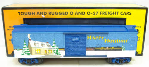 MTH 30-74356 O Gauge Happy Holidays Boxcar
