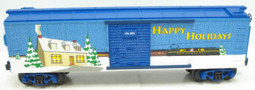 MTH 30-74356 O Gauge Happy Holidays Boxcar