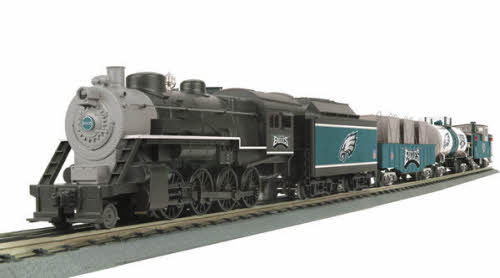 MTH 30-4129-1 Philadelphia Eagles RailKing 2-8-0 O Gauge Train Set w/PS 2.0