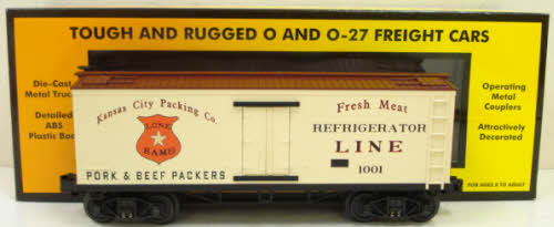 MTH 30-78043 O Gauge Kansas City Packing Co. 19th Century Reefer Car #1001