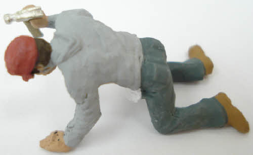 Arttista 1229 O Carpenter on Knees Pewter Figure Hand Painted