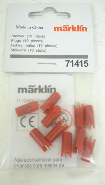Marklin 71415 Red Plugs (Pack of 10)
