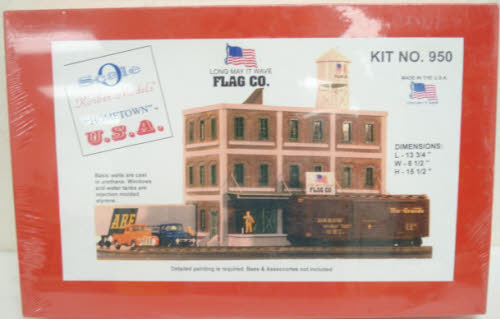 Korber 950 O Scale Hometown U.S.A. Long May It Wave Flag Co. Kit