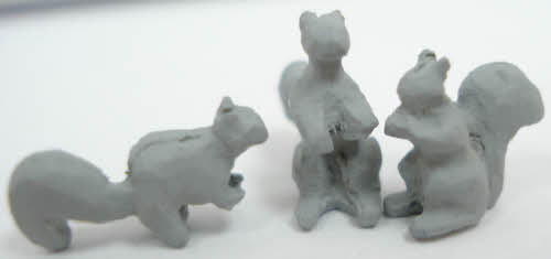 Arttista 1241 O Scale Painted Pewter Squirrel Figures (Set of 3)