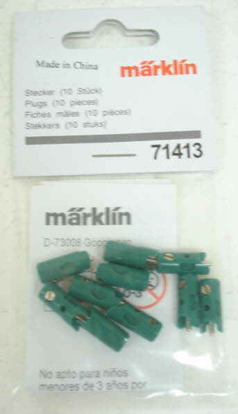 Marklin 71413 Green Plugs (Pack of 10)