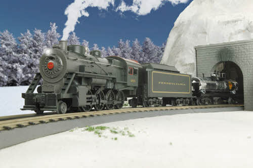 MTH 30-4136-0 Pennsylvania RailKing 2-8-0 O Gauge Steam Train Set with LS