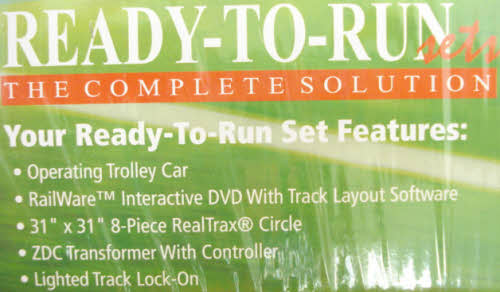 MTH 30-4169-1 Pittsburgh Steelers RailKing Trolley O Gauge Train Set