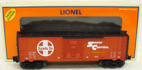 Lionel 6-26861 O Gauge Santa Fe Boxcar with Diesel Trainsounds