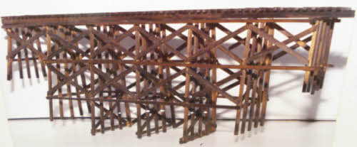 JV Models 4014 O Bridge Timber Trestle Builds up to 16 x 18"