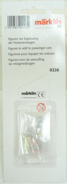 Marklin 0226 HO Seated Passenger Figures (Set of 10)