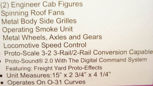 MTH 20-2751-1 O Gauge Wisconsin Central GP-30 Diesel Engine w/PS2 #2252