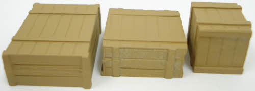 Arttista 1270 O Three Wooden Crates Pewter (Pack of 3)