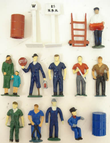 Jim's 15 Pewter Hand Painted Figures for Train Layout
