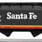 K-Line 6-21590 O Gauge Santa Fe Midnight Chief 2-Bay Hopper with Load #162277