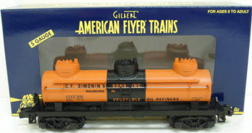 American Flyer 6-48422 S Gauge Simonin‘s 3-Dome Tank Car #9565