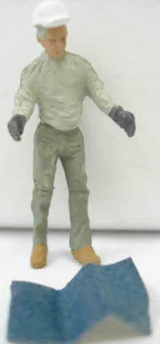 Arttista 1378 Worker Holding Blueprints Pewter Figure