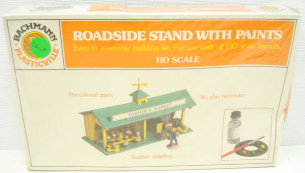 Bachmann 2715 HO Roadside Stand w/Paints Kit-Unassembled