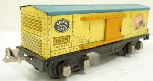 Lionel 1679 Vintage O Baby Ruth Tinplate Boxcar