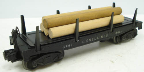Lionel 3461 Vintage O Lionel Lines Operating Log Dump Car