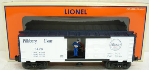 Lionel 6-26806 O Gauge Pillsbury Operating Boxcar #3428