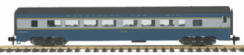 MTH 70-67009 Baltimore & Ohio G Scale Streamlined Passenger Coach Car - Smooth