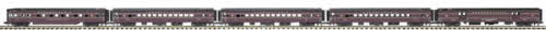 MTH 20-65092 O Gauge Pennsylvania 70' Streamlined Passenger Car Set (Pack of 5)