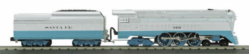 MTH 30-1414-1 SanteFe 4-6-4 Streamlnd Hudson Steamw/PS2 #3450