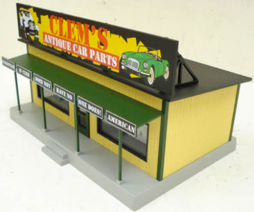 MTH 30-90234 Clem's Car Parts Road Side Stand