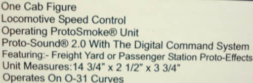 MTH 30-2740-1 Pittsburgh & Lake Erie GP-9 Diesel Engine w/ Proto-Sound 2.0 #1500