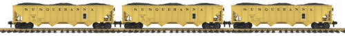 MTH 70-70009 G Susquehanna RailKing 4-Bay Hopper Car Set (Set of 3)