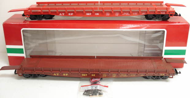 LGB 40540 AT&SF Flatcar Set #92706 & #92742