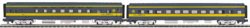 MTH 20-66095 O Alaska 70' Streamlined Sleeper/Diner Passenger Car Set (Set of 2)