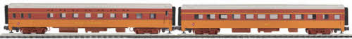 MTH 20-66100 O Milwaukee 70' Streamlined Sleeper/Diner Passenger Set (Set of 2)