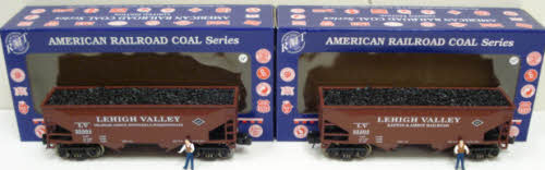 RMT COAL38 Lehigh Valley 2-Bay Coal Hopper Car (Set of 2)