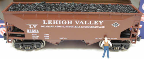 RMT COAL38 Lehigh Valley 2-Bay Coal Hopper Car (Set of 2)